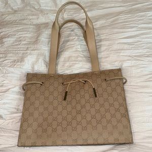 Gucci Monogram Canvas Shoulder Bag